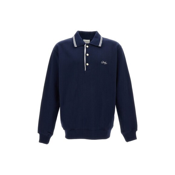 Drôle De Monsieur Navy Blue Long-Sleeved Polo Shirt - NWT